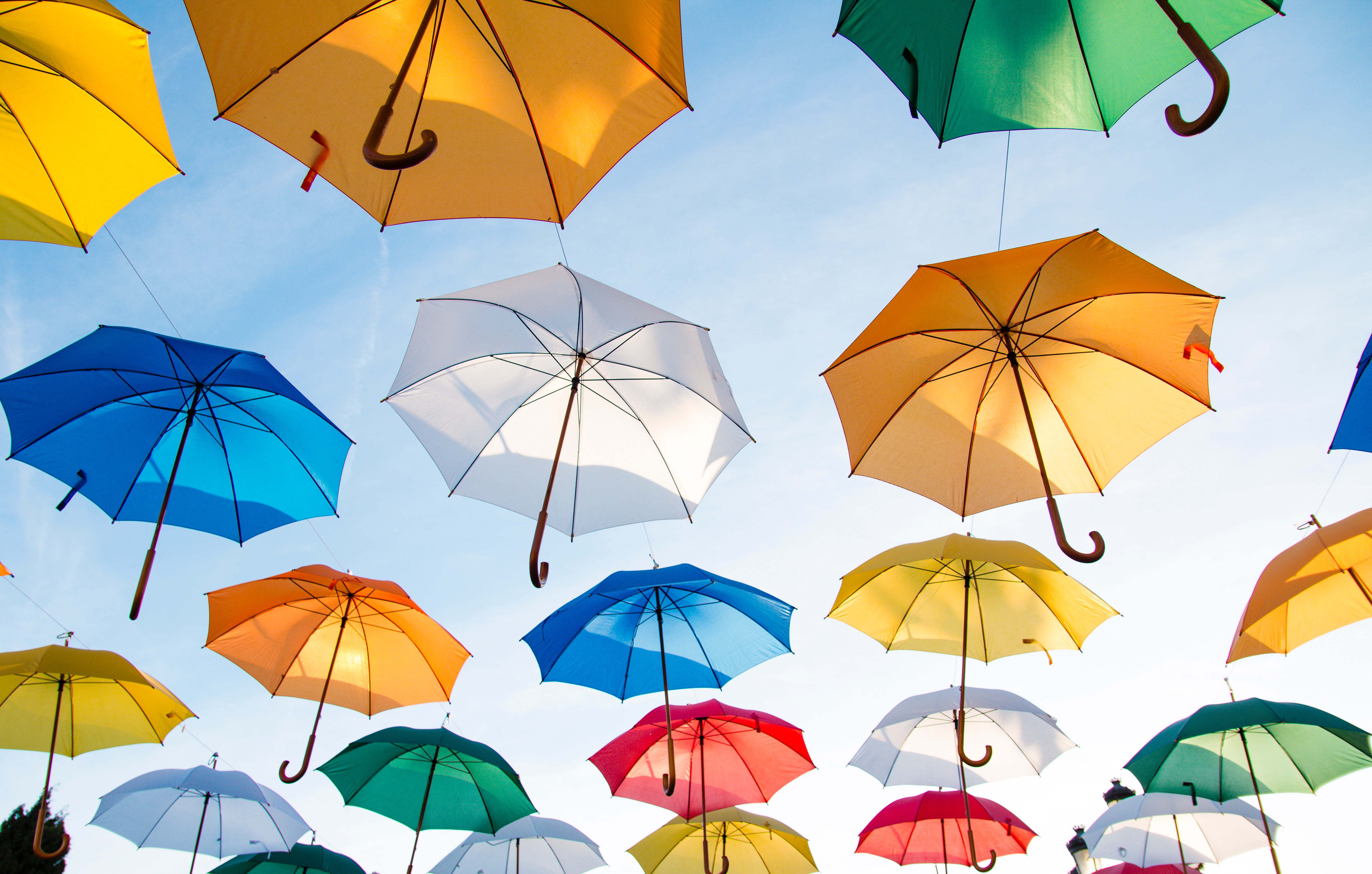 colorful umbrellas