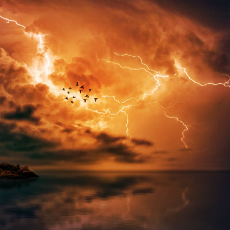 lightning storm